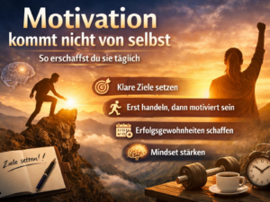 Motivation kommt nicht von selbst – So erschaffst du sie täglich