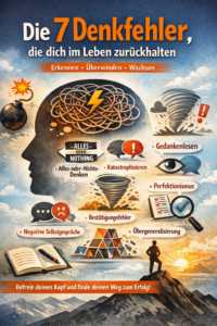 Die 7 Denkfehler, die dich im Leben zurückhalten